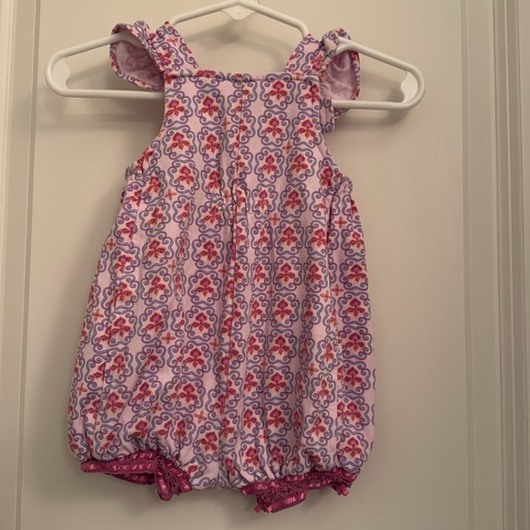 Rabbit Moon Adorable Baby Purple Romper 0-3mo - Picture 3 of 7